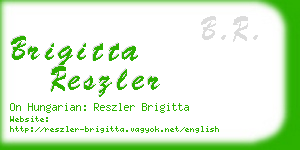 brigitta reszler business card